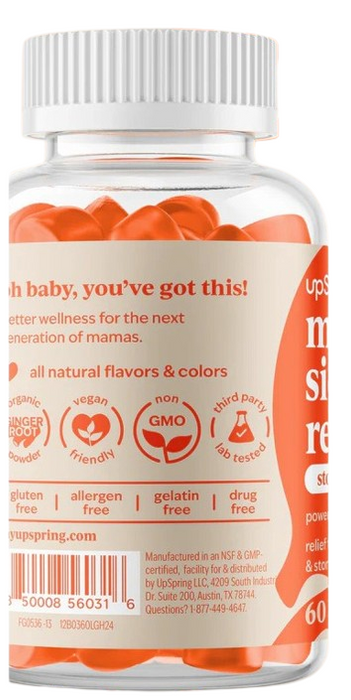 Morning Sickness Relief, Ginger Blend, 60 vgummies