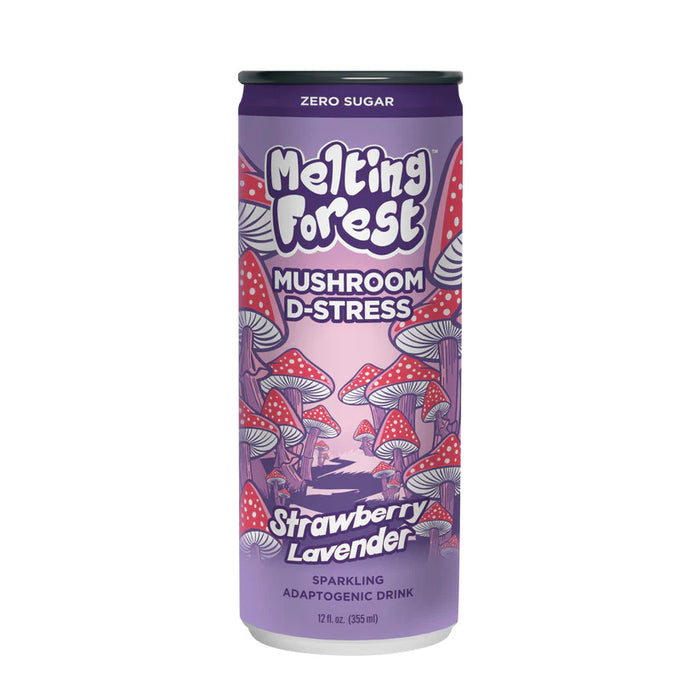 Mushroom D-Stress Drink, Strawberry Lavender, 12 fl oz