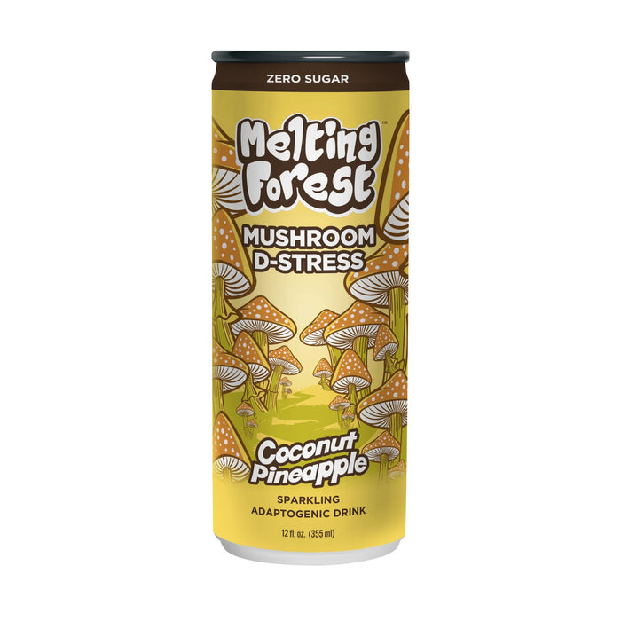 Mushroom D-Stress, Coconut Pineapple, Zero Sugar, 12 fl oz