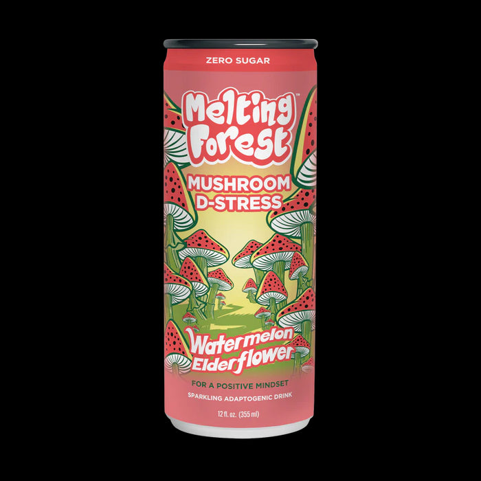 Mushroom D-Stress, Watermelon Elderflower, Zero Sugar, 12 fl oz