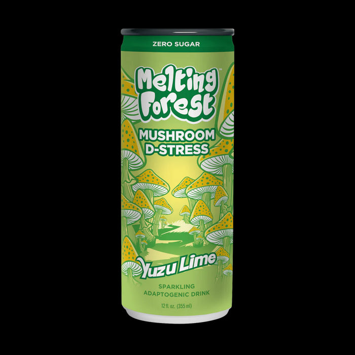 Mushroom D-Stress, Yuzu Lime, Zero Sugar, 12 fl oz