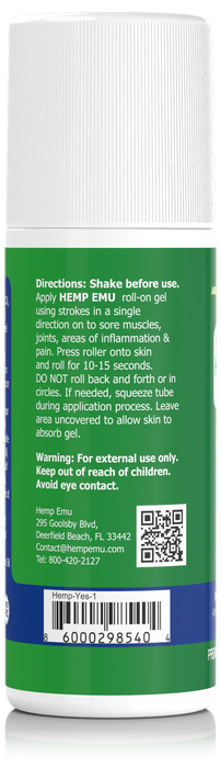 Original Strength CBD Roll-On Gel, 1500mg CBD, 3 fl oz