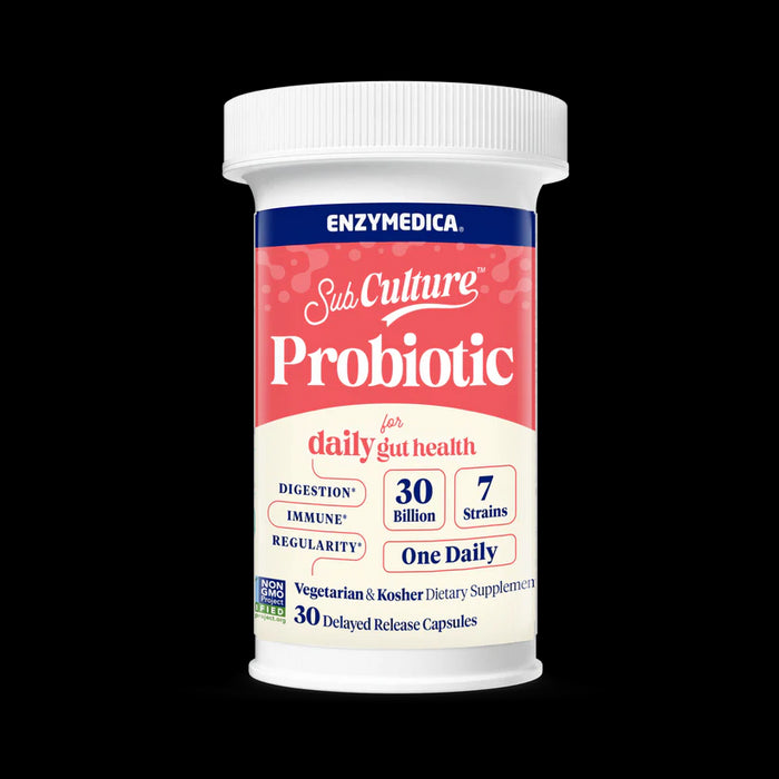 SubCulture Probiotic for Daily Gut Health 30B SS,  30 cap