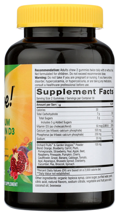 Alive! Calcium+D3, 500mg/1000IU, 60gmy