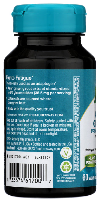 Asian Ginseng Extract, 60 vcap