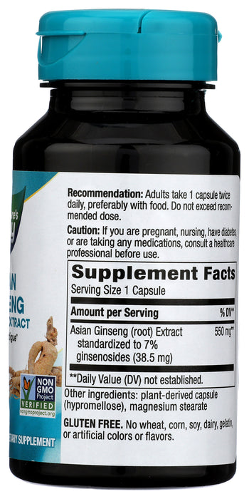 Asian Ginseng Extract, 60 vcap