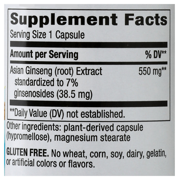 Asian Ginseng Extract, 60 vcap