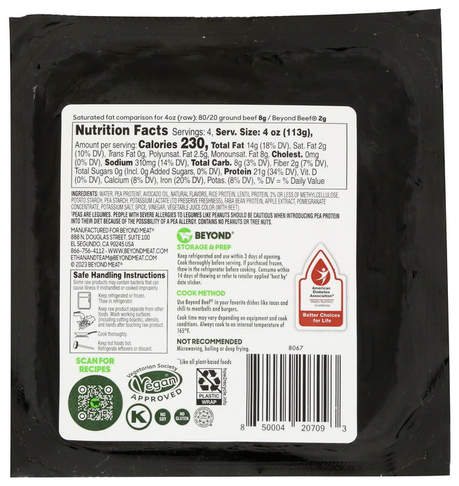 Beyond Beef, Plant Based Ground, 16 oz