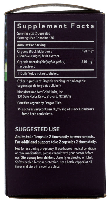 Black Elderberry, 60 cap