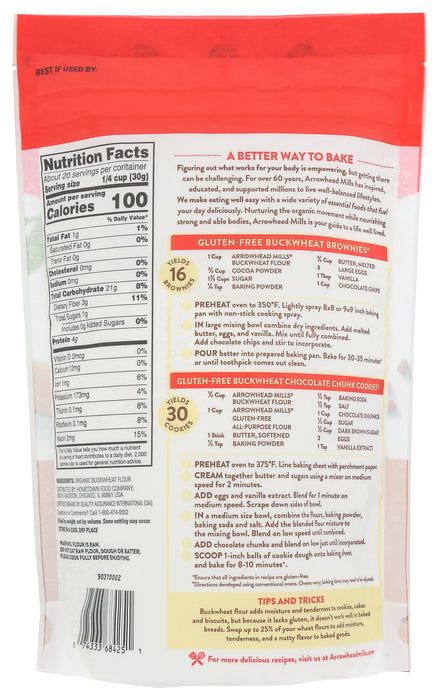 Buckwheat Flour, Org, 22 oz