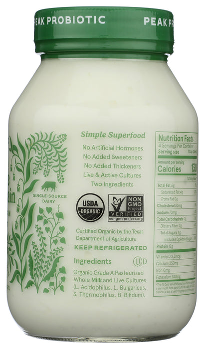 Bulgarian Yogurt, Plain, Org, 32 oz