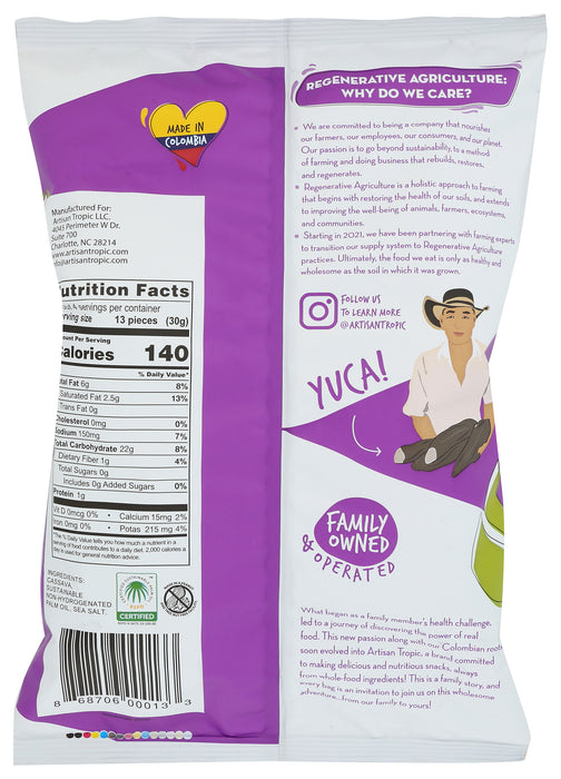 Cassava Strips with Sea Salt, 4.5 oz