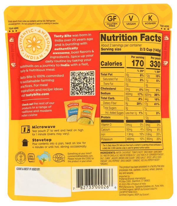 Channa Masala, Org, 10 oz