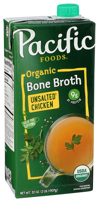 Chicken Bone Broth, Org, 32 fl oz