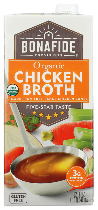 Chicken Broth, Org, 32 fl oz