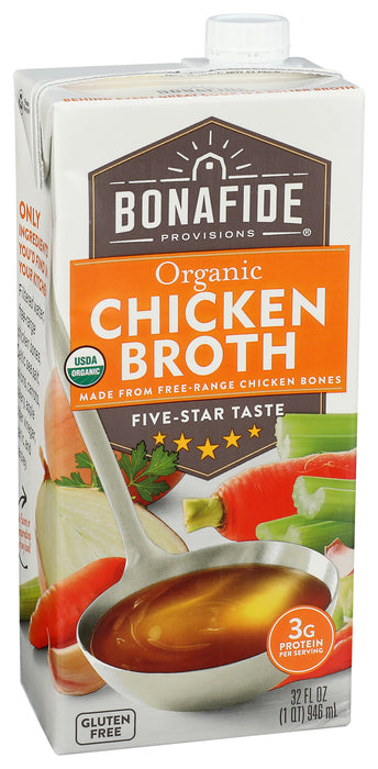 Chicken Broth, Org, 32 fl oz
