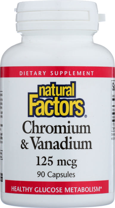 Chromium & Vanadium, 125mcg, 90 cap