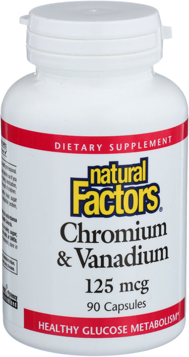 Chromium & Vanadium, 125mcg, 90 cap
