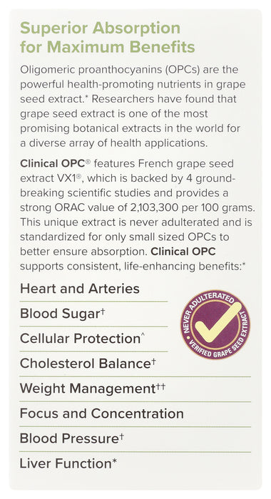 Clinical OPC 400mg Extra Strength, 60 sgel