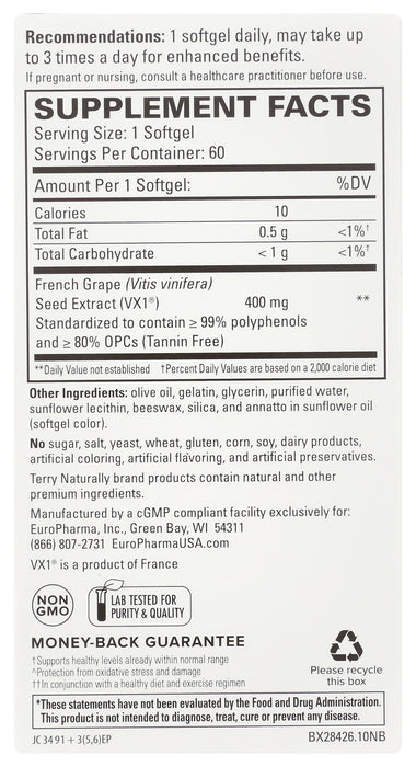 Clinical OPC 400mg Extra Strength, 60 sgel
