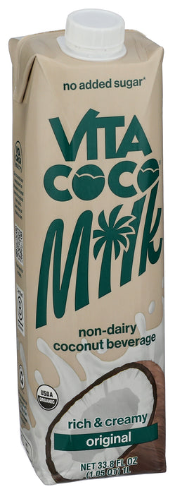Coconut Milk Non-Dairy, Original, Org, 33.8 floz