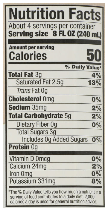 Coconut Milk Non-Dairy, Original, Org, 33.8 floz