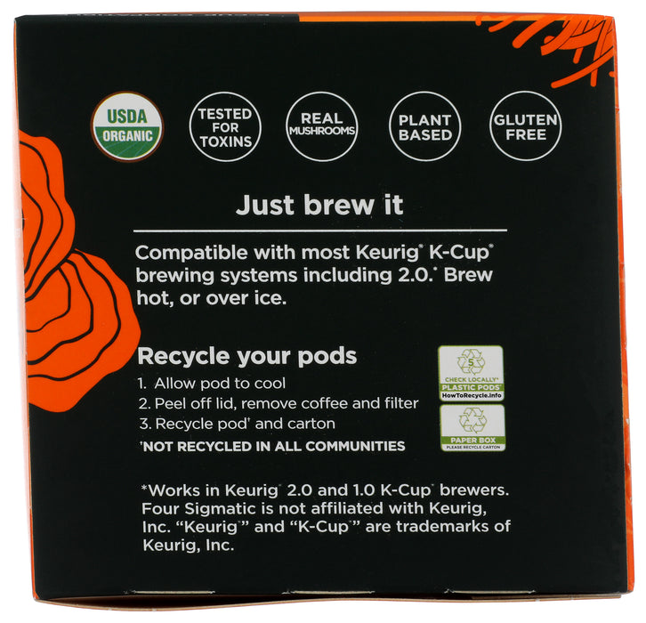Focus Coffee Pods 10ct, Dark Roast, Org, 3.9 oz