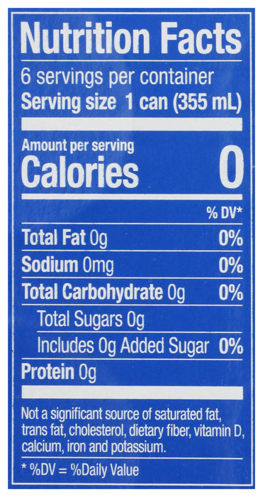 Cola Natural Soda, Zero Cal, 6/12 floz
