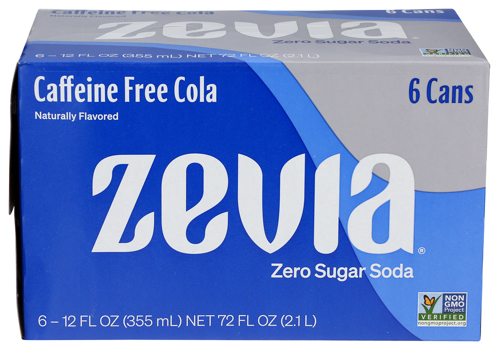 Cola Caffeine Free Soda, Zero Cal, 6/12 floz