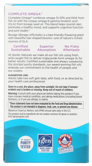 Complete Omega, 565mg 3s + 70mg 6s, 60sgel