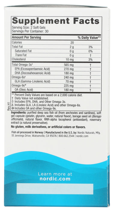 Complete Omega, 565mg 3s + 70mg 6s, 60sgel