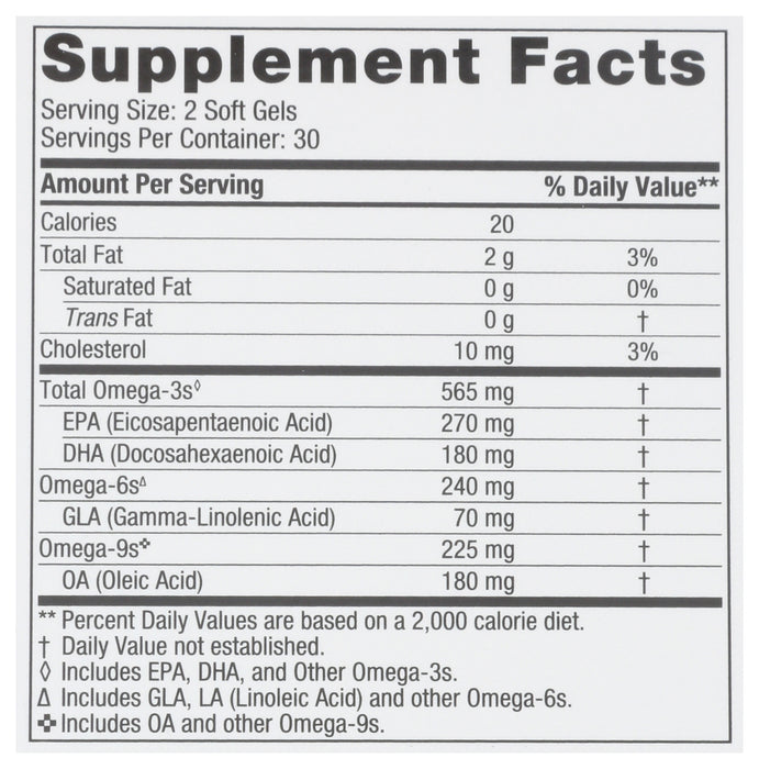 Complete Omega, 565mg 3s + 70mg 6s, 60sgel