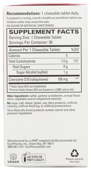 CoQ10 100 mg, High Absorption, 30 chew
