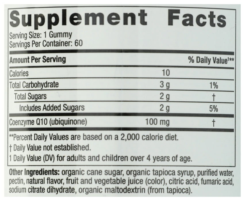 CoQ10, Gummies 100mg, 60ct