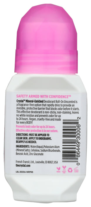 Crystal Body Deodorant Roll-On, 2.25oz