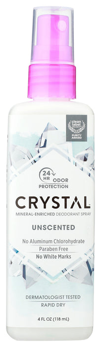 Crystal Body Deodorant Spray, 4oz