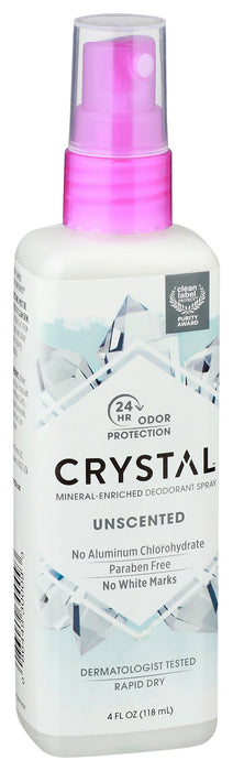 Crystal Body Deodorant Spray, 4oz