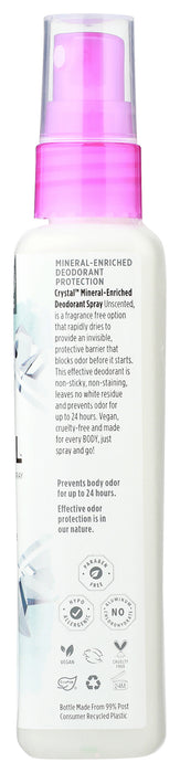 Crystal Body Deodorant Spray, 4oz