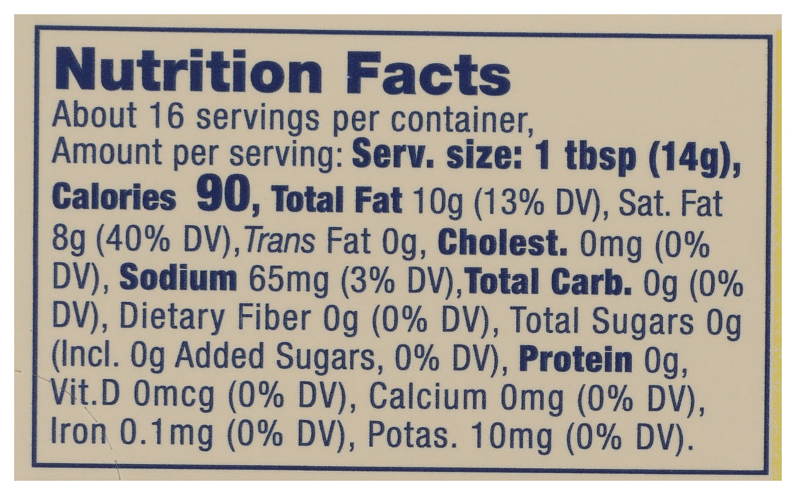 Cultured Vegan Butter Hint of Sea Salt, Org, 8 oz