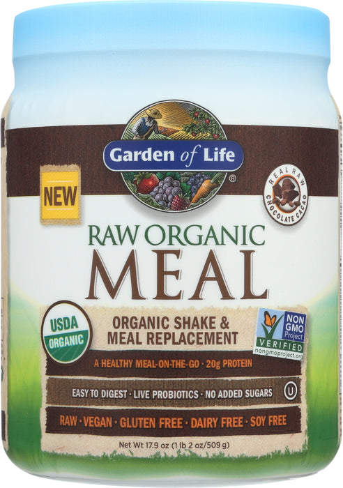 Raw Organic Meal, Chocolate, 509 g