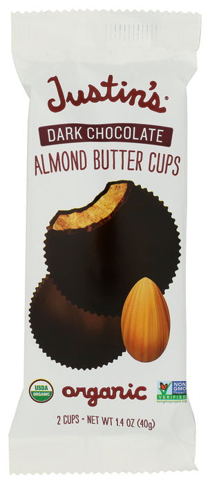 Dark Chocolate Almond Butter Cups, Org, 1.4 oz