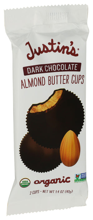 Dark Chocolate Almond Butter Cups, Org, 1.4 oz