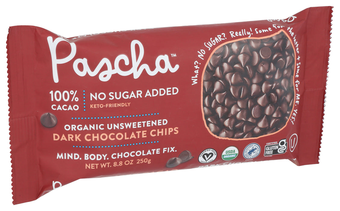 Dark Chocolate Baking Chips 100%, Org, 8.8 oz