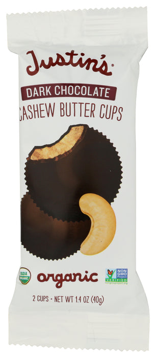 Dark Chocolate Cashew Butter Cups, Org, 1.4 oz