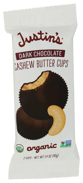 Dark Chocolate Cashew Butter Cups, Org, 1.4 oz