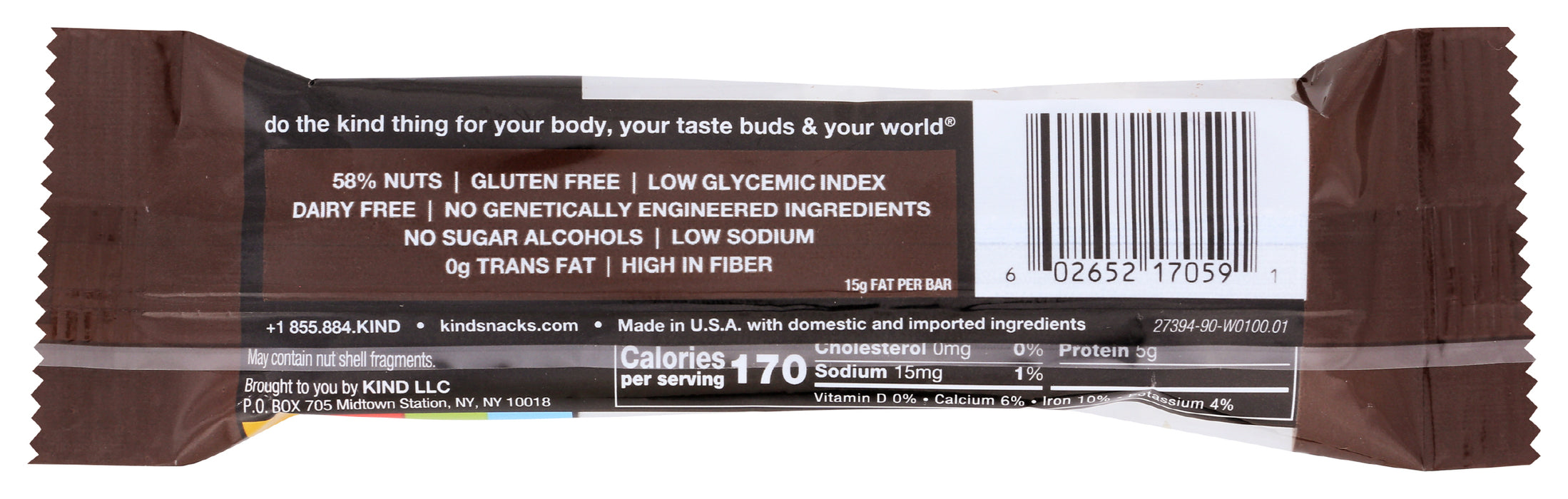 Dark Chocolate Mocha Almond Bar, 1.4 oz