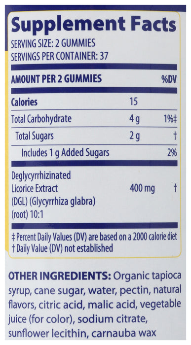 DGL Stomach Soothe, 74 vgummy