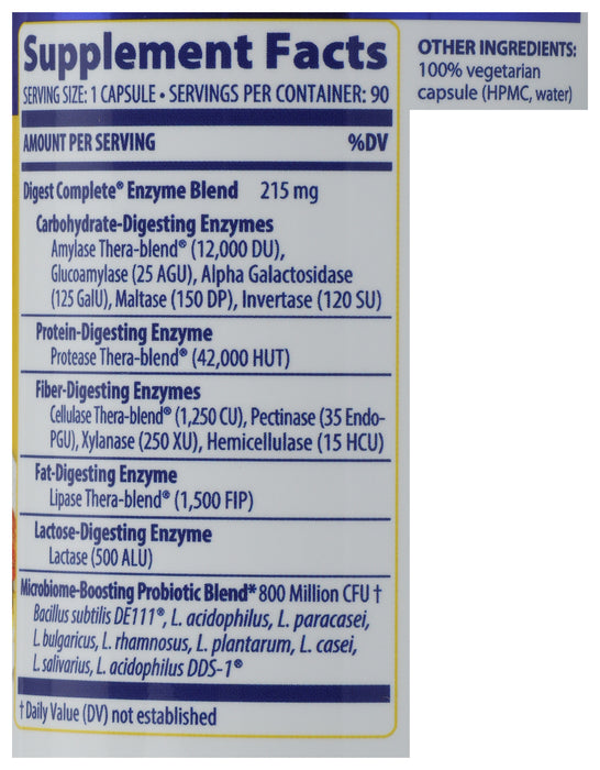 Digest + Probiotics, 90 cap