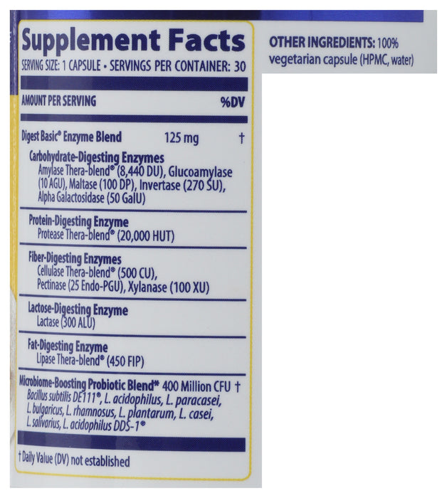 Digest Basic + Probiotics, 30 cap