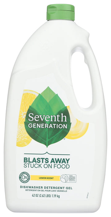 Dishwasher Detergent Gel, Lemon, 42 oz